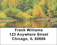 Mountain Brook In Fall Address Labels | LBZSCE-44