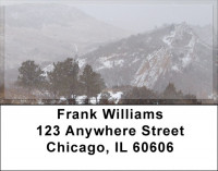 Wintered Foothills Address Labels | LBZSCE-49