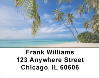 Palms On Beach Address Labels | LBZSCE-54