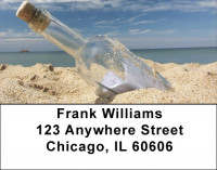 Message In Bottle Address Labels | LBZSCE-56