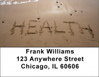 Messages In Sand Address Labels | LBZSCE-57