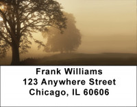 Foggy Riverbank Address Labels | LBZSCE-70