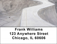 Skateboarding Concrete Address Labels | LBZSPO-79