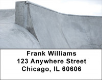 Skateboarding Concrete Address Labels | LBZSPO-79