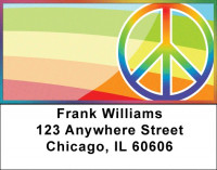 Rainbows For Peace Address Labels | LBZWIS-10