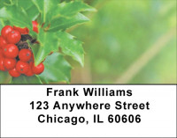 Holly With Greenery Address Labels | LBZXMS-03