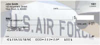 On Metal Air Force Personal Checks