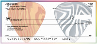 Psychedelic Guitar Pics Personal Checks | MUS-09