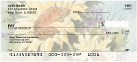 Watercolor Sunflowers Personal Checks | NAT-30