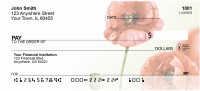 Watercolor Poppy Personal Checks | NAT-32