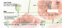 Watercolor Poppy Personal Checks | NAT-32