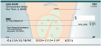 Insects On Flower Pot Personal Checks | NAT-63