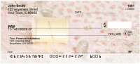 Pink Rose Quilt Personal Checks | QBA-15