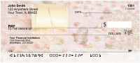 Pink Rose Quilt Personal Checks | QBA-15