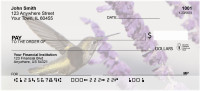 Hummingbirds In Garden Personal Checks | QBA-42