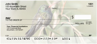 Hummingbirds In Garden Personal Checks | QBA-42