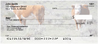 Cattle On Western Prairie Personal Checks | QBB-09