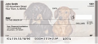 Longhaired Dachshunds Personal Checks | QBB-48