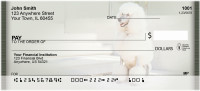 White Standard Poodle Personal Checks | QBB-87