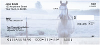 Horse On Misty Morning Personal Checks | QBC-64