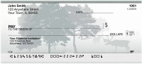 Moose In Misty Morning Personal Checks | QBD-07