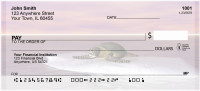 Sea Turles With Global Warming Personal Checks | QBE-26