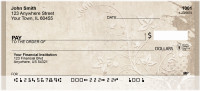 Antique Musical Garden Personal Checks | QBE-75