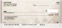 Antique Musical Garden Personal Checks | QBE-75