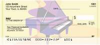 Pop 'Art Grand Piano Personal Checks | QBE-96