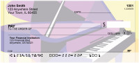 Pop 'Art Grand Piano Personal Checks | QBE-96