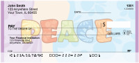 Flower Power Peace Personal Checks | QBI-92