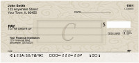 Golden Carved Monogram - C Personal Checks