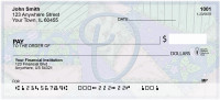 Shabby Chic Monograms - D Personal Checks | QBL-63