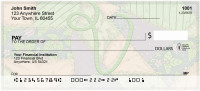 Shabby Chic Monograms - V Personal Checks | QBL-81