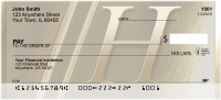 Solid Gold Monograms - H Personal Checks | QBL-93