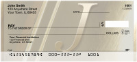 Solid Gold Monograms - J Personal Checks | QBL-95