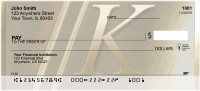 Solid Gold Monograms - K Personal Checks | QBL-96