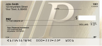 Solid Gold Monograms - P Personal Checks | QBM-02