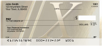 Solid Gold Monograms - X Personal Checks | QBM-10