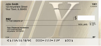 Solid Gold Monograms - Y Personal Checks | QBM-11