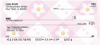 Daisies On Gingham Personal Checks