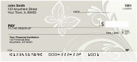 Raised Floral Abstracts Personal Checks | QBN-32