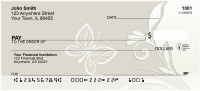 Raised Floral Abstracts Personal Checks | QBN-32