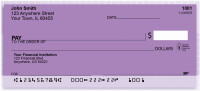 Lines Of Lavendar Personal Checks | QBN-57