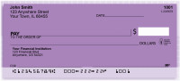 Lines Of Lavendar Personal Checks | QBN-57