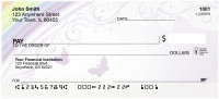 Butterflies And Filigree Rainbows Personal Checks | QBN-83