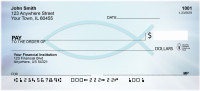 Symbolic Fish Personal Checks | QBO-85