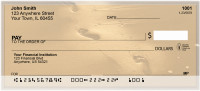 Footprints In The Golden Sand Personal Checks | QBO-86