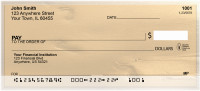 Footprints In The Golden Sand Personal Checks | QBO-86