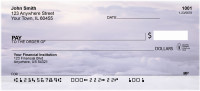 Blue and Purple Sky Personal Checks | QBP-14